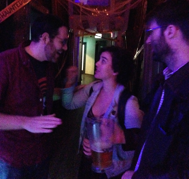 me yelling at josh, and josh just laughing in my face.